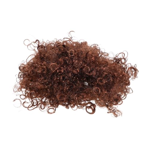 ROMISBABA Cosplay Clown Perücke Braun Lockig Explosionsstil Kostüm Halloween Party Wig Haarteil für Damen und Herren von ROMISBABA