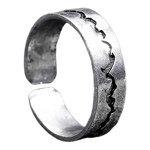 ROMISBABA Crack-Ring Kreativer Ring öffnende Fingerverzierungen stylischer Fingerring Mode antiker Silberschmuck Legierung Blue ROMISBABA Crack-Ring Kreativer Ring öffnende Fingerverzierungen stylischer Fingerring Mode antiker Silberschmuck Legierung Blue von ROMISBABA