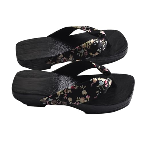 ROMISBABA Creative Damen Clogs Holzschuhe Sommer Sandalen mit Rutsch Sohle Modische Atmungsaktive Hausschuhe Bequeme Zehentrenner Geeignet für Strand und Alltag Stilvoll und Vielseitig von ROMISBABA