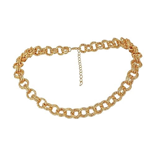 ROMISBABA Damen Doppel Lagen Kreis Anhänger Halskette Modeschmuck Alloy Langlebig Stilvoll Schmuck für Alltag Party und Besondere Anlässe von ROMISBABA