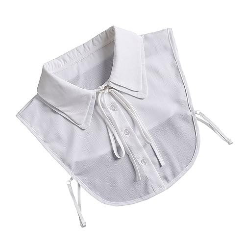 ROMISBABA Damen Fake Kragen Chiffon Eleganter Abnehmbarer Krageneinsatz für Oberteile Modisches Accessoire Weiß für Vielseitige Outfits ROMISBABA Damen Fake Kragen Chiffon Eleganter Abnehmbarer Krageneinsatz für Oberteile Modisches Accessoire Weiß für Vielseitige Outfits von ROMISBABA