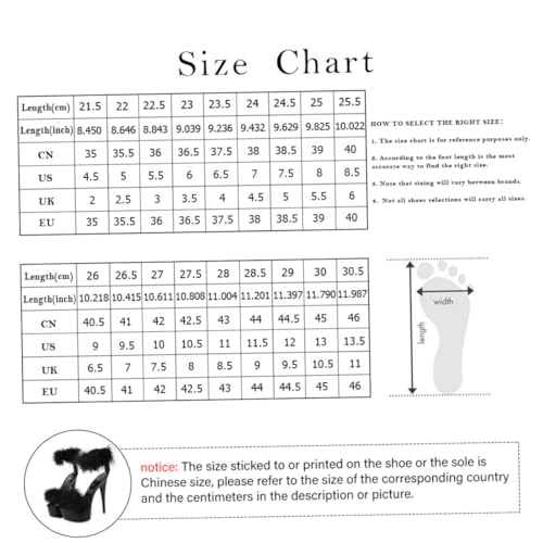 ROMISBABA Damen High Heels Sandalen mit Federschmuck Hohe Plateau Sommerschuhe Schwarze Absatz Sandalen für Frauen Elegant und Komfortabel von ROMISBABA