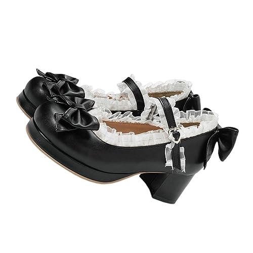 ROMISBABA Damen Pumps High Heels mit Schleife Elegant Frühling Herbst Komfortable Absatzschuhe für Frauen Alltag und Hochzeit von ROMISBABA
