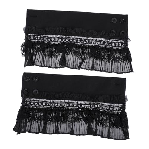 ROMISBABA Damen Rüschen Lace Fake Ärmel Abnehmbare Falsche Manschetten für Pullover Kleider und Shirts Vielseitig und Strapazierfähig und Leicht zu Reinigen von ROMISBABA