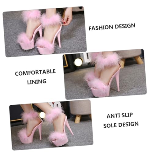 ROMISBABA Damen Super High Heels Sandalen Rutschfeste Absatzschuhe für Sommerparty und Alltag Komfortabel und Modisch Zufällige Farbe von ROMISBABA