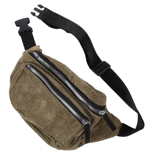 ROMISBABA Umhängetasche Damen Klein Cord Lauf-Bauchtasche Trainingstasche Reise Gürteltasche Brusttasche Telefon Tasche von ROMISBABA