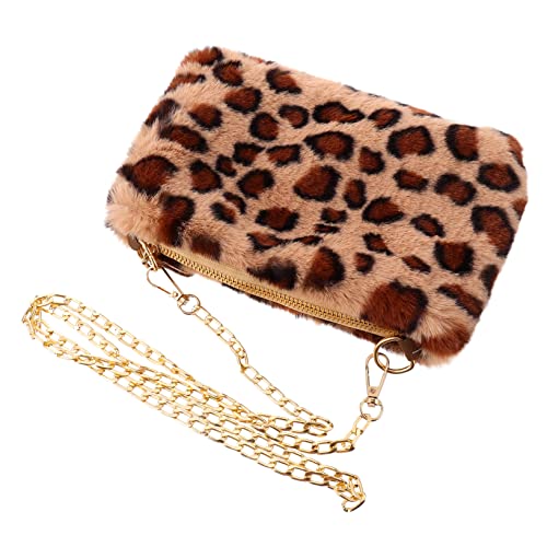 ROMISBABA Damen Umhängetasche Plüsch Leopardenmuster Schultertasche für Freizeit Shopping Reisen Hochwertige Langlebige Mädchentasche mit Details ROMISBABA Damen Umhängetasche Plüsch Leopardenmuster Schultertasche für Freizeit Shopping Reisen Hochwertige Langlebige Mädchentasche mit Details von ROMISBABA