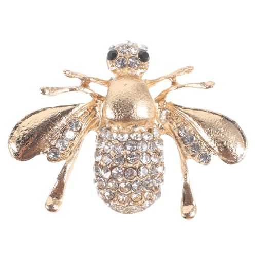 ROMISBABA Dekorative Bienen Brosche für Damen Retro Anstecknadel mit Zirkonia Eleganter Schmuck für Kleidung Perfektes Accessoire für Stola und Mantel von ROMISBABA