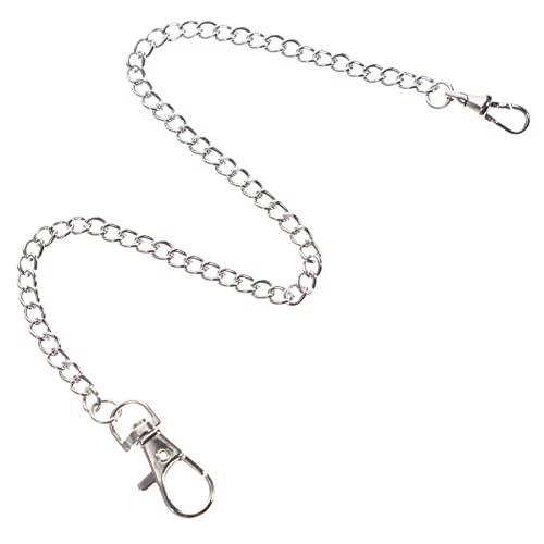 ROMISBABA Kette Für Taschenuhr Aus Metall Dekorative Jeans Geldbörsenkette Mit Praktischem Karabiner Für Männer Für Formelle Und Alltag Outfits von ROMISBABA