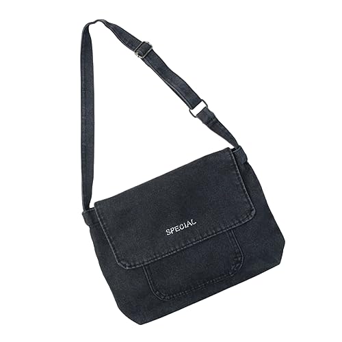 ROMISBABA Denim Umhängetasche für Damen Vintage Crossbody Messenger Bag Lässige Strapazierfähigem Jeansstoff für Reisen Freizeit ROMISBABA Denim Umhängetasche für Damen Vintage Crossbody Messenger Bag Lässige Strapazierfähigem Jeansstoff für Reisen Freizeit von ROMISBABA