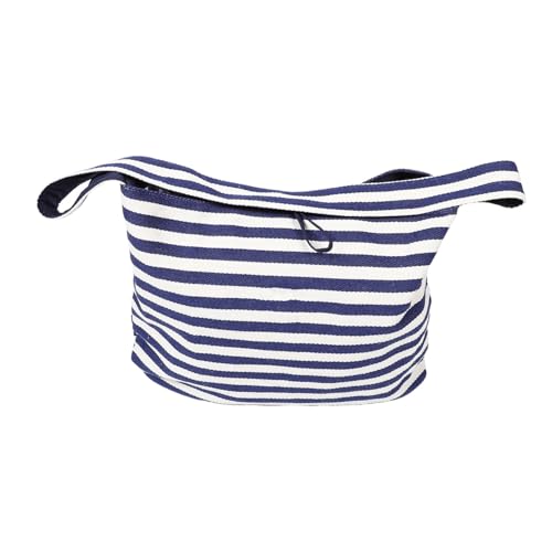 ROMISBABA Doppelseitige Gestreifte Tote Bag Große Schultertasche Langlebige Canvas Tasche mit Zwei Trageoptionen für Damen Alltag Arbeit Strand Einkauf und Reisen von ROMISBABA
