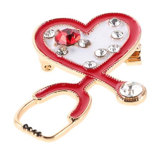 ROMISBABA Rhinestone Herz Brosche Für Und Vielseitige Anstecknadel Im Legierung Mit Strass Für Kleidung Taschen Und Rucksäcke Stilvolles Accessoire Für von ROMISBABA