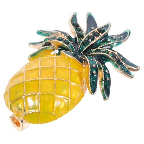 ROMISBABA Edelstahl Anstecknadel Ananas Brosche Damen Sommer Fruit Pin für Kleidung Taschen Kreative Hawaiianische Accessoires Langlebige Legierung Modischer Schmuck für Jubiläum und Party von ROMISBABA
