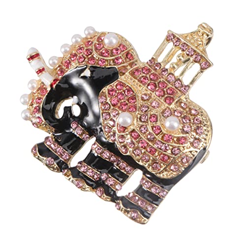 ROMISBABA Elefantenbrosche mit Strassbesatz Modisches Ansteckaccessoire für Anzug und Party Vielseitige Schmucknadel für Damen und Herren Geeignet für Festlichkeiten und Alltagsmode von ROMISBABA
