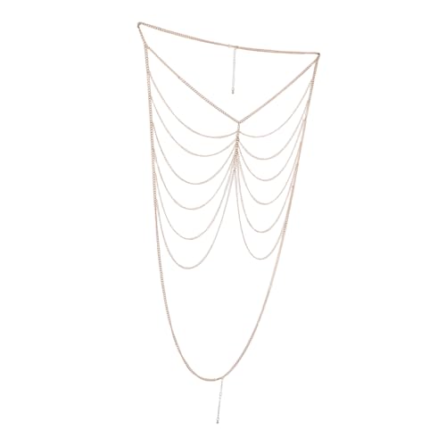 ROMISBABA Elegante Damen Körperkette aus Mehrlagige Brustkette mit Kreativem Design Hautfreundlich und Leicht für Strandpartys und Modische Bh Dekoration von ROMISBABA