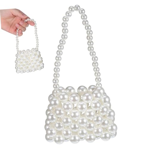 ROMISBABA Elegante Mini perlen handtasche Damen Clutch Kleine Perlenbörse Leichte Umhängetasche Vielseitige Frauen Abendtasche für Party Hochzeit Shopping Alltag von ROMISBABA