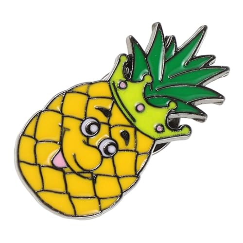 ROMISBABA Emaillierte Erdbeer Brosche aus Robustem Metall Niedliche Obst Anstecknadel für Rucksäcke Jacken Hüte Praktische und Dekorative Cartoon Frucht Pins für Studenten und Junge von ROMISBABA