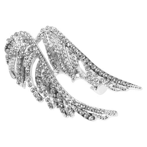 ROMISBABA Engelsflügel Brosche Anstecknadel für Damen Herren Hochzeit Party Modische Flügel Anstecker Schmuck Eleganter Lapel Pin für Kleid Mantel Schal Rucksack Accessoire von ROMISBABA