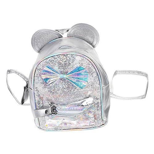 ROMISBABA Katze Pailletten Schulrucksack Mädchen Mädchenrucksack Cartoon Umhängetasche Freizeitrucksack Große Kapazität Tablet Bücher von ROMISBABA