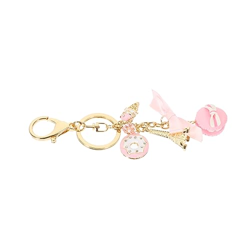 ROMISBABA Entzückender Dessert Design Schlüsselbund Kawaii Kuchenelemente Schlüsselanhänger Hochwertigem Resin Charm oder Kleines für Naschkatzen Leicht von ROMISBABA