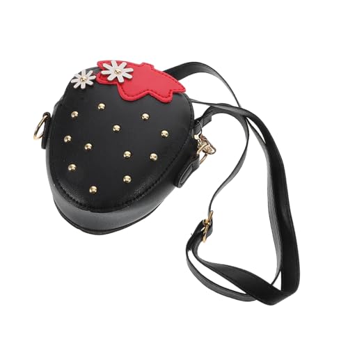 ROMISBABA Erdbeer Umhängetasche für PU Material Niedliche Geldbörse Erdbeerform mit Nieten Freihändiges Design für Stilvolle Kleine Sicheres Modisches Accessoire ROMISBABA Erdbeer Umhängetasche für PU Material Niedliche Geldbörse Erdbeerform mit Nieten Freihändiges Design für Stilvolle Kleine Sicheres Modisches Accessoire von ROMISBABA