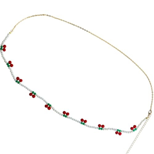 ROMISBABA Ethische Bauchkette mit Kirschimitationsperlen Perlen Waist Chain für Damen Vielseitig Tragbar über Bauch Tanz Kleid oder Shirt Robust und Langlebig für ROMISBABA Ethische Bauchkette mit Kirschimitationsperlen Perlen Waist Chain für Damen Vielseitig Tragbar über Bauch Tanz Kleid oder Shirt Robust und Langlebig für von ROMISBABA