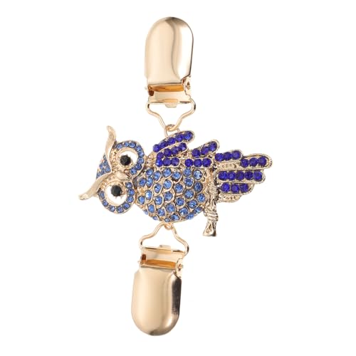 ROMISBABA Eulen Pulloverclip aus Leichtem Legierungsmetall Kreative Brosche für Damen Schal und Cardigan Kragenclip Schonend zu Kleidung Elegantes Design für Vielseitige Outfits von ROMISBABA