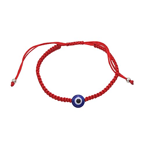 ROMISBABA Evil Eye Armband Geflochtenem Schmuck Handgefertigtes Verstellbares Armband mit Blauen Augenperlen für Damen und Herren Glücksbringer für Freundschaftsgeschenke und Besondere von ROMISBABA