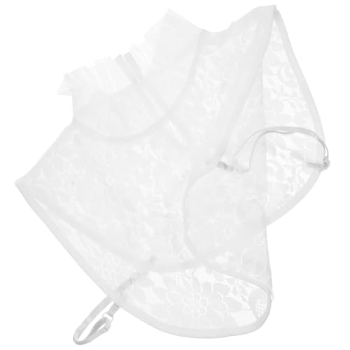 ROMISBABA Falscher Kragen Damen Abnehmbar Spitze Fake Collar Weiß Eleganter Blusenkragen Modisch Vielseitig Für Elegante Outfits Und Harmonische Kleidungsstile von ROMISBABA
