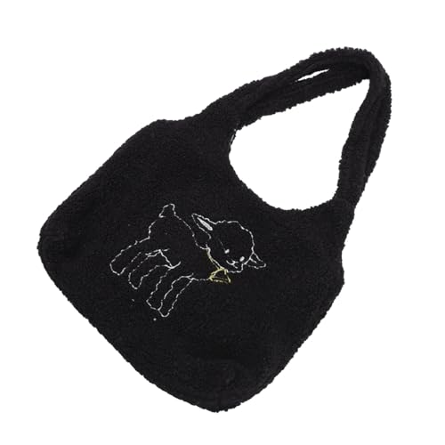 ROMISBABA Fashion Handtasche Damen Plüsch Kleine Schultertasche Große Kapazität Outdoor Alltag All match Tasche Mädchen Geschenk von ROMISBABA