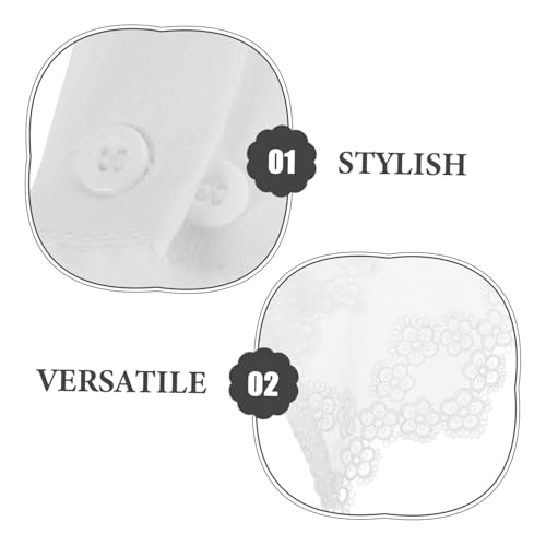 ROMISBABA Feine Spitzen handgelenksmanschetten aus Netzspitze Stilvolle Falsche Ärmel mit Filigranem Spitzenmuster Vielseitige Damen accessoires für Pullover Kleider und Festliche Anlässe von ROMISBABA