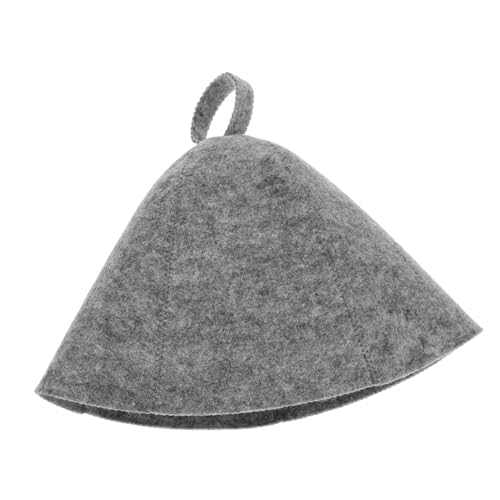 ROMISBABA Filz Sauna Mütze Eleganter Sauna Haar Schutz Hitzebeständige Saunakappe für Damen und Herren Minimalistisches Design Vielseitig für Bad Dampfbad und Reisen Geeignet von ROMISBABA