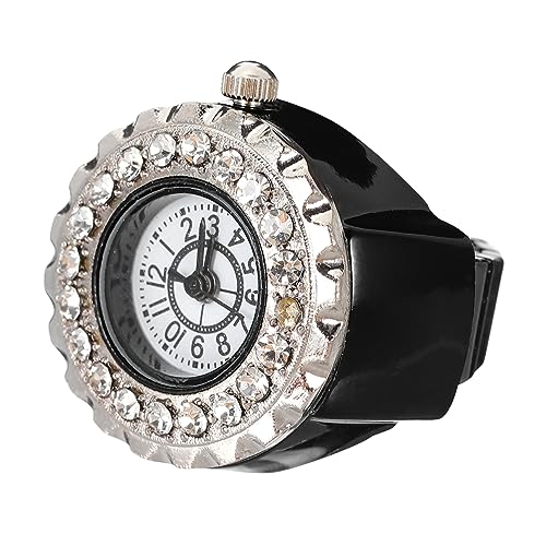 ROMISBABA Fingerring Mit Uhr Für Damen Herren Uhrenring Jungen Mädchen Fingerring Ringuhr Micro Uhr Zeitablesung Hervorragende Verarbeitung von ROMISBABA