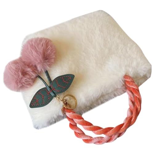 ROMISBABA Flauschige Cherry Handtasche Damen Plüsch Crossbody Tasche Kompakt Geräumig Modisch Schultertasche mit Einzigartigem Kirschmotiv für Alltag und Freizeit ROMISBABA Flauschige Cherry Handtasche Damen Plüsch Crossbody Tasche Kompakt Geräumig Modisch Schultertasche mit Einzigartigem Kirschmotiv für Alltag und Freizeit von ROMISBABA