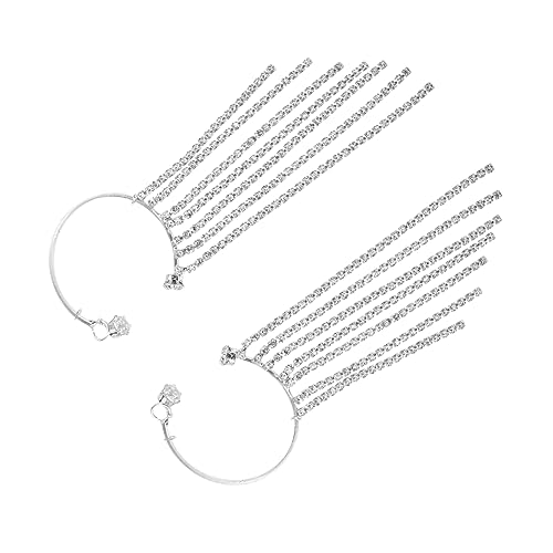 ROMISBABA Funkelnde Lange Quastenohrringe für Damen Kettenohrringe Glitzer Diamanten für Hochzeiten Partys und Besondere Anlässe von ROMISBABA