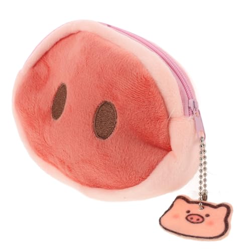 ROMISBABA Kleine Münzbörse Damen Mit Reißverschluss Plüsch Geldbörse Schlüsselanhänger Geldbeutel Kleiner Münzhalter Für Reisen Niedliche Aufbewahrungstasche von ROMISBABA