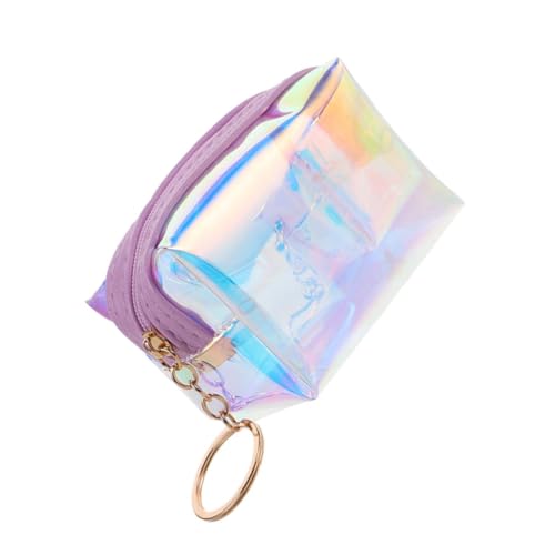 ROMISBABA Geldbörsen Für Mädchen Süße Geldbörse Transparente Mini Geldbörse Schlüsselanhänger Holografischer Schlüsselanhänger von ROMISBABA