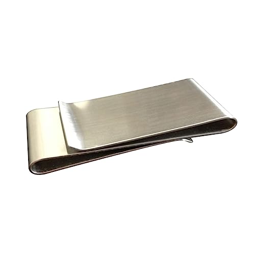 ROMISBABA Geldscheinhalter Aus Edelstahl Schmale Geldbörse Für Herren Dreifach Faltbarer Geldklammer Aus Metall Praktischer Geldhalter von ROMISBABA