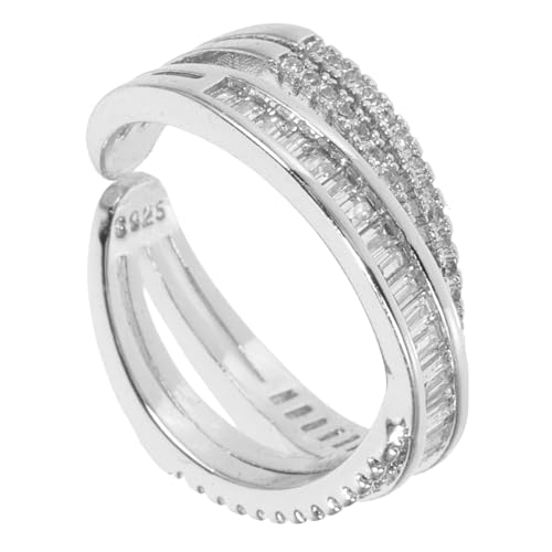 ROMISBABA Geometrischer Verstellbarer Ring für Frauen Offener Fingerring Hochwertigem Material für Stilvolle für Besondere Anlässe von ROMISBABA