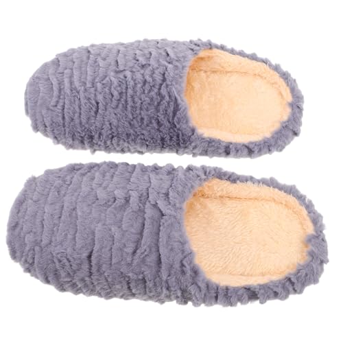 ROMISBABA Geräuschlose Weiche Hausschuhe mit Rutschfester Sohle für Damen und Herren Warme Komfortable Indoor Pantoffeln für Holzfußböden von ROMISBABA