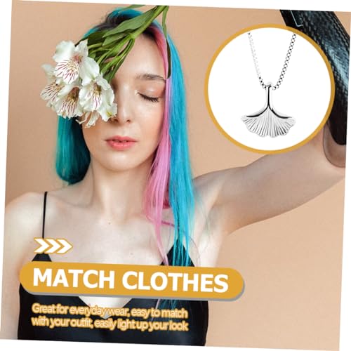 ROMISBABA Ginkgo Anhänger Halskette Damen Clavicle Chain Modeschmuck Schmuck Alltag ROMISBABA Ginkgo Anhänger Halskette Damen Clavicle Chain Modeschmuck Schmuck Alltag von ROMISBABA