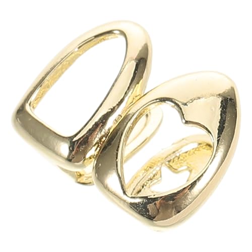 ROMISBABA Goldfarbene Zahngitter mit Herz Motiv Dualfarbig und Poliert Bequeme Größe Modischer Zahnschmuck für Hip Hop Partys und Täglichen Gebrauch Stilvolles Accessoire für Damen von ROMISBABA