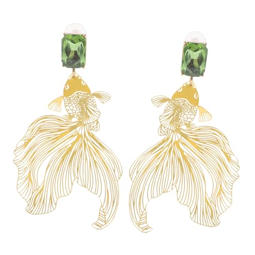 ROMISBABA Goldfisch Ohrstecker Damen Ohrschmuck mit Chinesischem Design Funkelnde Handgefertigte Tierohrringe Ohrdekoration für Frauen und Teenager Mädchen ROMISBABA Goldfisch Ohrstecker Damen Ohrschmuck mit Chinesischem Design Funkelnde Handgefertigte Tierohrringe Ohrdekoration für Frauen und Teenager Mädchen von ROMISBABA