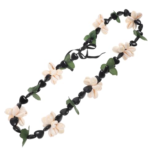 ROMISBABA Graduation Nut Halskette mit Acrylperlen und Muschelblatt Anhänger Geflochtene Tropische Abschlusskette für Sommer und Luau Party Dekorationen Stilvolles zur College Abschlussfeier von ROMISBABA