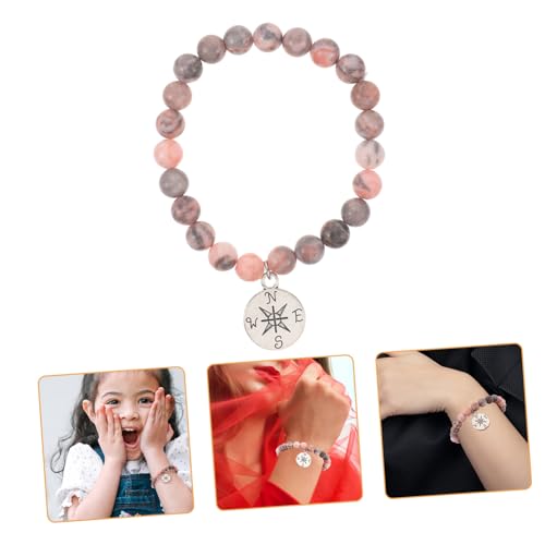ROMISBABA Graduierungs Agat Perlen Armband Unisex Schmuck Modisches Perlenarmband für Damen und Herren Stilvolles Accessoire für Party und Alltag von ROMISBABA