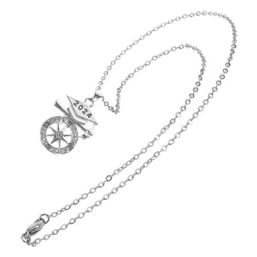 ROMISBABA Graduierungskette Doktorhut Anhänger Abschluss Damen Party Schmuck Zinklegierung Langlebig Modisch Fein Gearbeitet von ROMISBABA