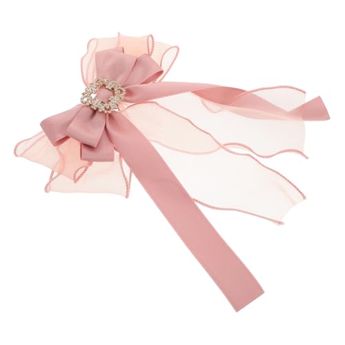 ROMISBABA Große Schleifenbrosche Damen Pre Tied Bowtie Pin mit Strass Handgefertigte Anstecknadel für Kleidung Taschen und Hüte Stilvolles Schmuckaccessoire für Frauen und Mädchen von ROMISBABA
