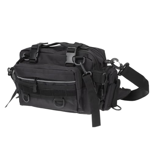 ROMISBABA Große Wasserabweisende Angeltasche mit Schultergurt Tragbare Multifunktionstasche für Outdoor Angler Vielseitiger Organizer für Haken Köder und Robust und Langlebig für Camping von ROMISBABA