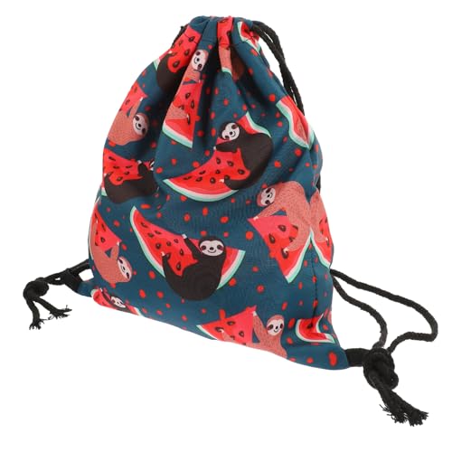 ROMISBABA Großer Oxford Turnbeutel mit Niedlichem Muster Geräumiger Kordelzug Rucksack Praktische Außentasche Vielseitiger Sport und Freizeitrucksack für Damen und Herren von ROMISBABA