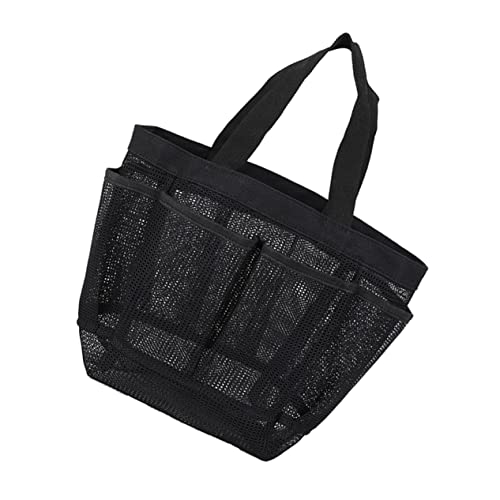 ROMISBABA Großer Tragbarer Toilettenbeutel mit Fächern Wasch und Duschnetzbeutel für Strand Urlaub Reisen Wasserfeste Netztasche Schwarz für Handtücher Kosmetik und ROMISBABA Großer Tragbarer Toilettenbeutel mit Fächern Wasch und Duschnetzbeutel für Strand Urlaub Reisen Wasserfeste Netztasche Schwarz für Handtücher Kosmetik und von ROMISBABA